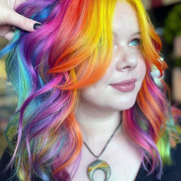 Womens Neon Super Hairstyles Ideas