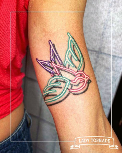 Womens Neon Tattoo Design Ideas