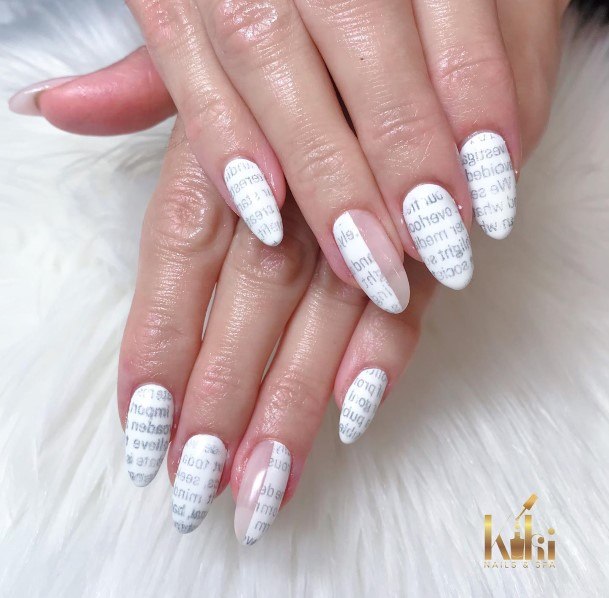 Womens Newspaper Good Looking Nails