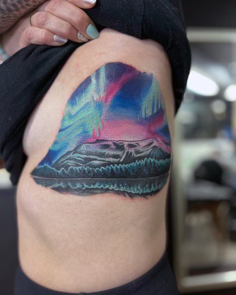 Womens Northern Lights Tattoo Ideas