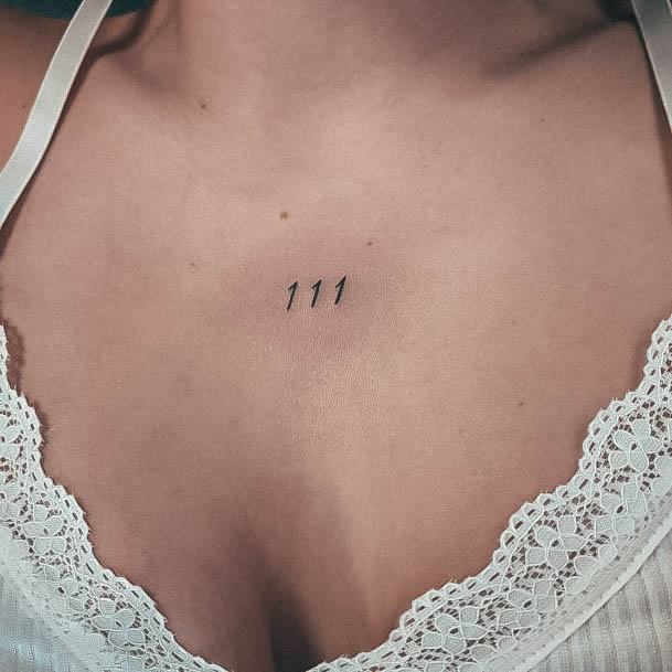 Womens Number Tattoo Design Ideas