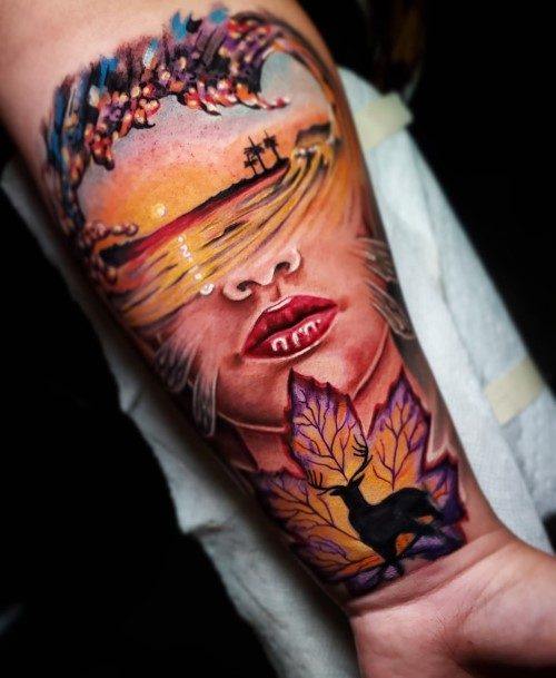 Womens Ocean Good Looking Tattoos