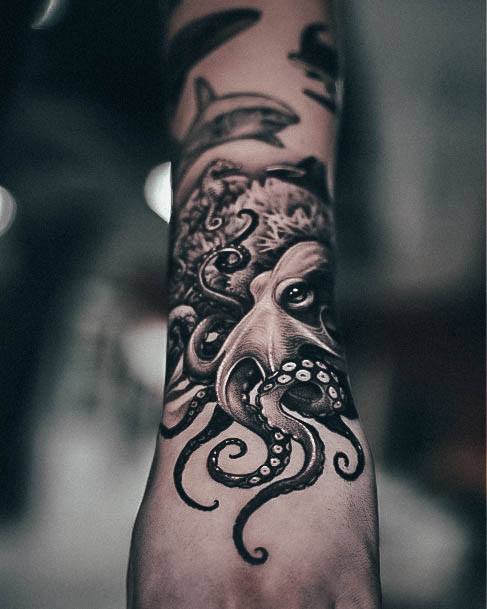 Womens Octopus Super Tattoo Designs