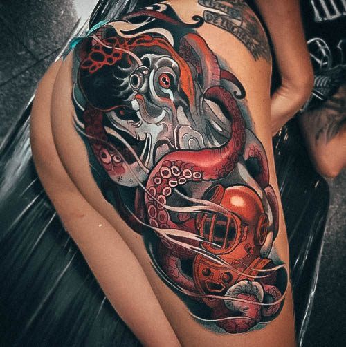 Womens Octopus Tattoo Design Ideas