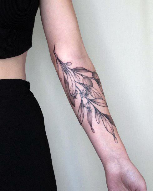 Womens Olive Branch Tattoos