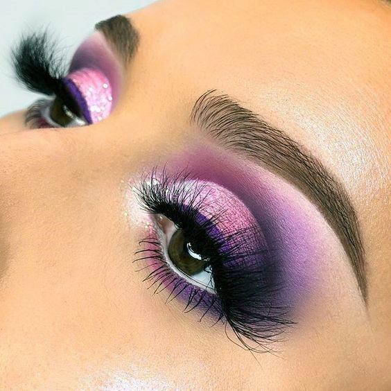 Top 50 Pink And Purple Eyeshadow Ideas For Women - Pretty Floral Makeup
