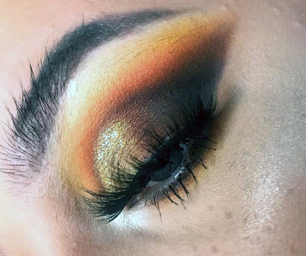 Womens Orange And Brown Eyeshadow Ideas