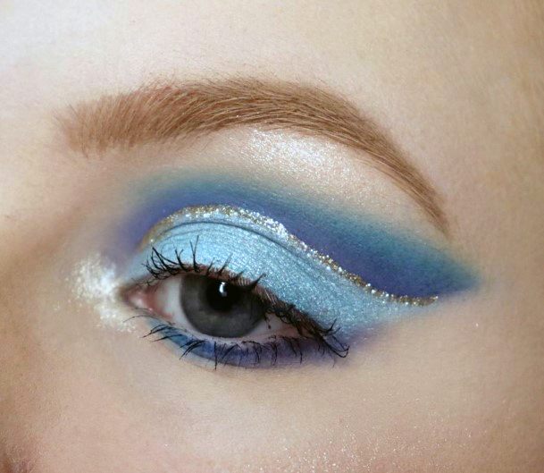 Top Best Blue Eyeshadow Makeup Looks For Women Dark Enchanting Designs