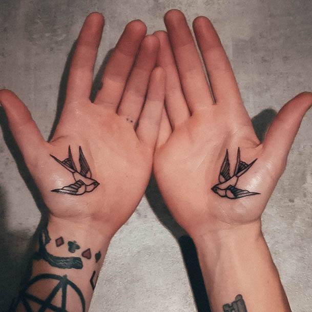 Womens Palm Tattoos