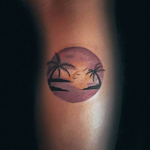 Womens Palm Tree Good Looking Tattoos