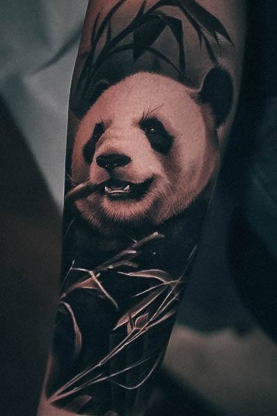 Womens Panda Girly Tattoo Designs