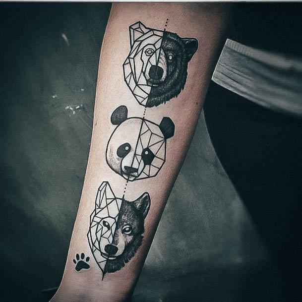 Womens Panda Good Looking Tattoos