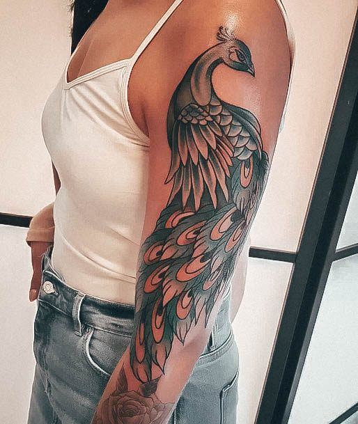 Womens Peacock Good Looking Tattoos