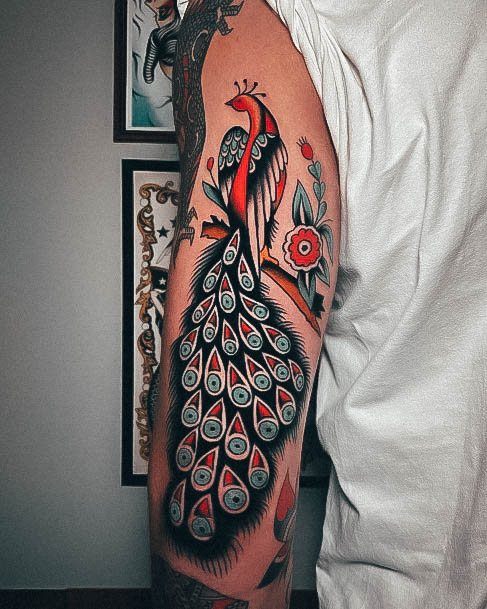 Womens Peacock Super Tattoo Designs