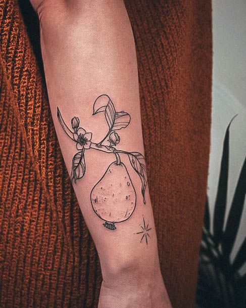 pear tree tattoo