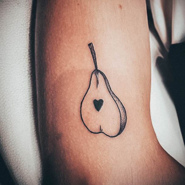 Womens Pear Tattoo Design Ideas