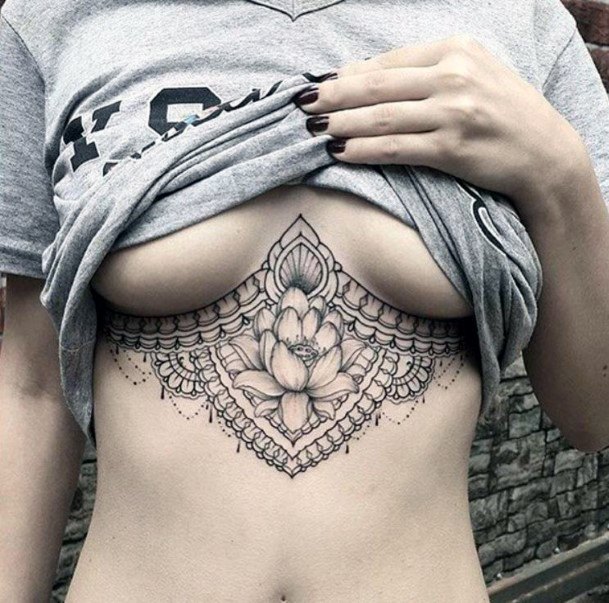 Womens Perfect Underboob Tattoo