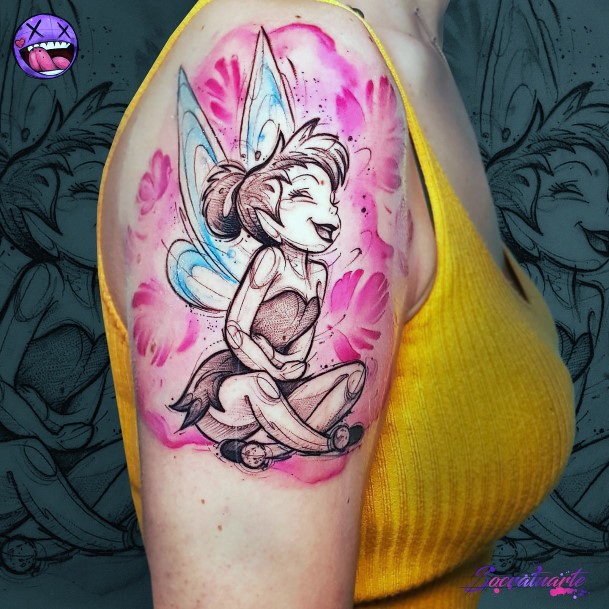 Womens Peter Pan Tattoo Design Ideas