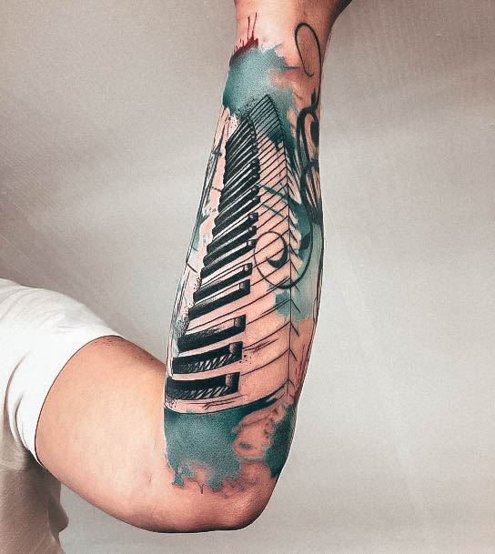 Womens Pianoly Piano Tattoo Ideas