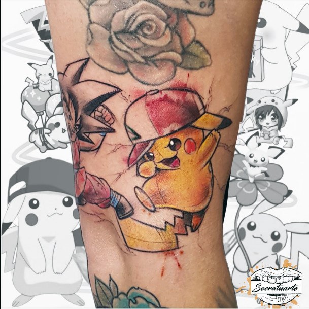 Womens Pikachu Tattoo Design Ideas
