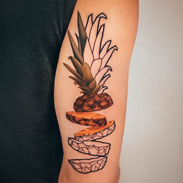 Womens Pineapple Good Looking Tattoos