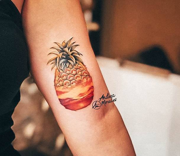 Womens Pineapple Tattoos