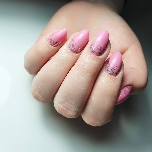 Womens Pink Ombre Girly Nail Designs