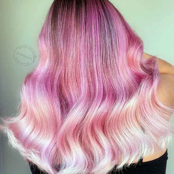 Womens Pink Ombre Hairstyless