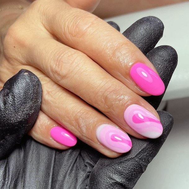 Womens Pink Summer Nails