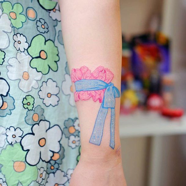 Womens Pink Super Tattoo Designs