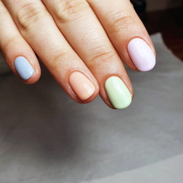 Womens Plain Girly Nail Designs