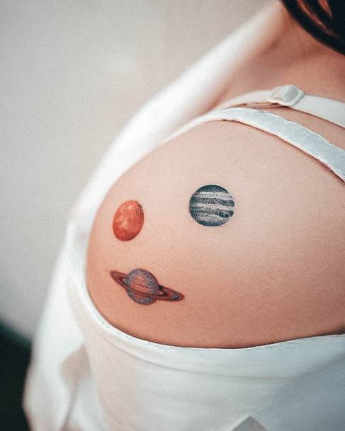 Womens Planet Super Tattoo Designs