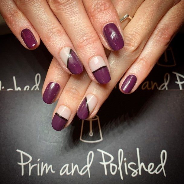 Womens Plum Nail Design Ideas