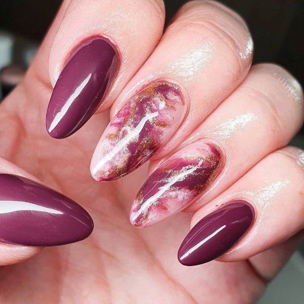 Womens Plum Super Nail Designs