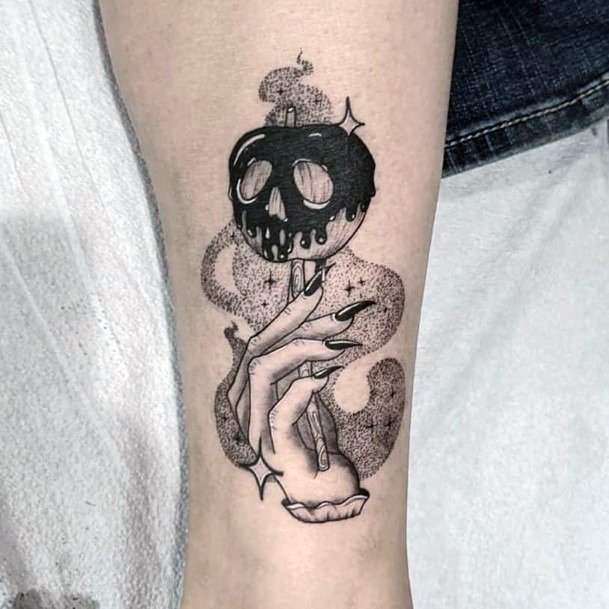 Womens Poison Apple Tattoo Design Ideas