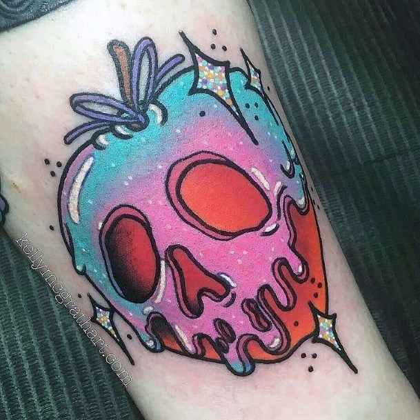 Womens Poison Apple Tattoo Ideas