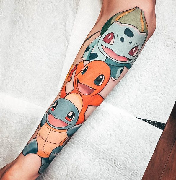 Womens Pokemon Tattoo Body Art