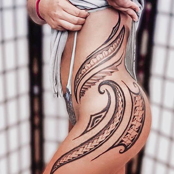 Womens Polynesian Girly Tattoo Designs