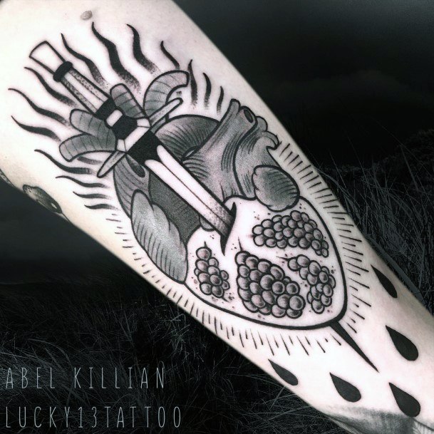 Womens Pomegranate Tattoo Design Ideas