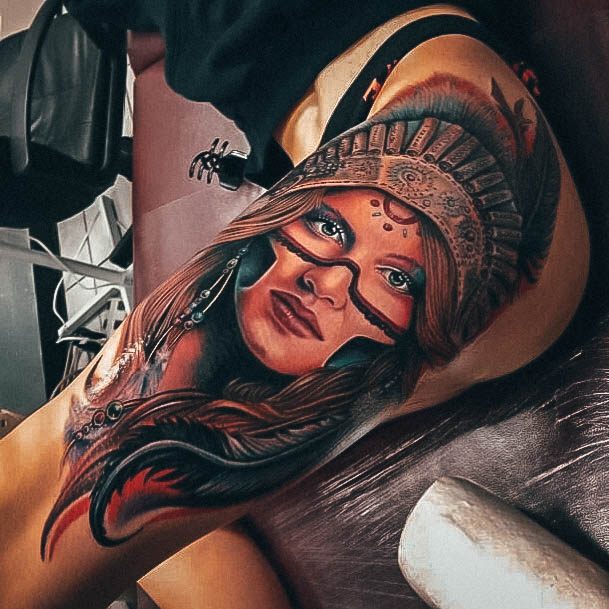 Womens Portrait Tattoos