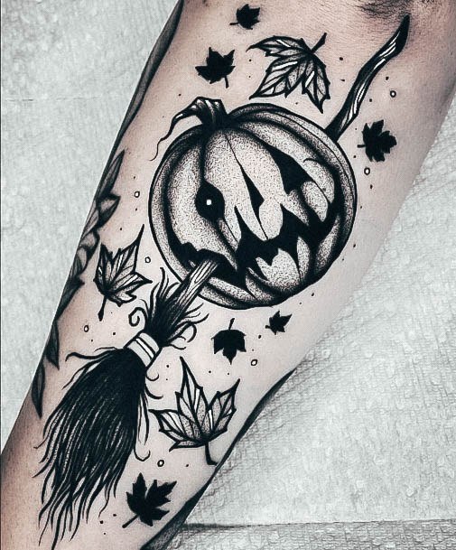 Womens Pumpkin Tattoo Design Ideas