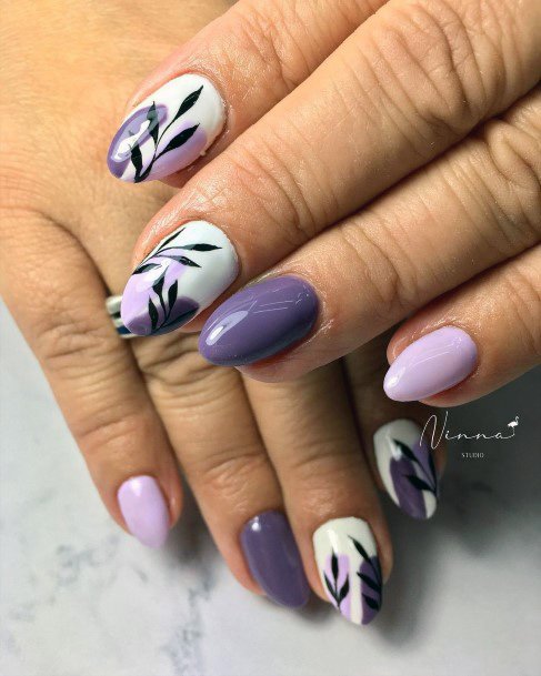 Womens Purple Dress Good Looking Nails
