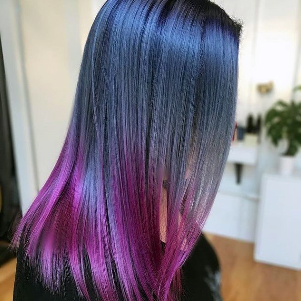 Womens Purple Ombre Hairstyles Design Ideas