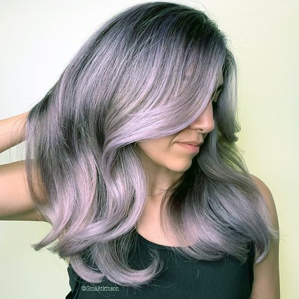 Womens Purple Ombre Super Hairstyles Ideas