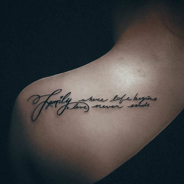 Womens Quote Good Looking Tattoos