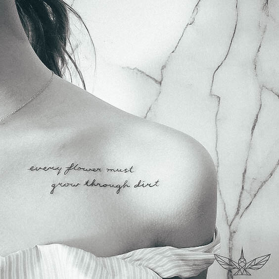 Womens Quote Super Tattoo Designs