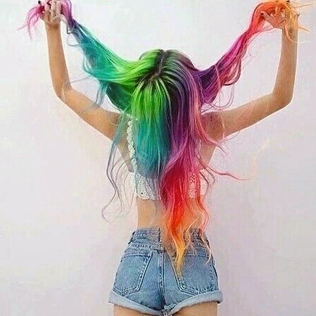 Womens Rainbow Good Looking Hairstyless