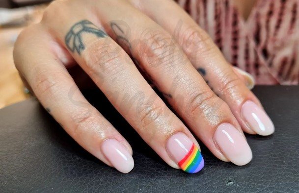 Womens Rainbow Good Looking Nails