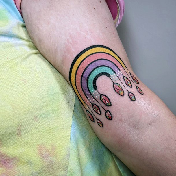 Womens Rainbow Good Looking Tattoos