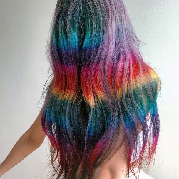 Womens Rainbow Hairstyles Design Ideas